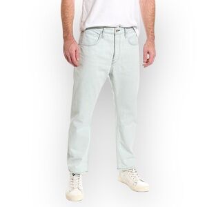 Rag & Bone Slouch Tapered In Dalton Light Blue Jeans Button Fly Belt Loops 30